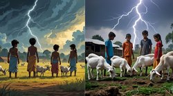 उत्तर प्रदेश: भैंस और बकरी चरा रहे थे बच्चे, आकाशीय बिजली गिरने से चार की मौत