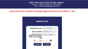 MPESB ADDET Admit Card 2025, Animal Husbandry and Dairy Technology Diploma Entrance Test