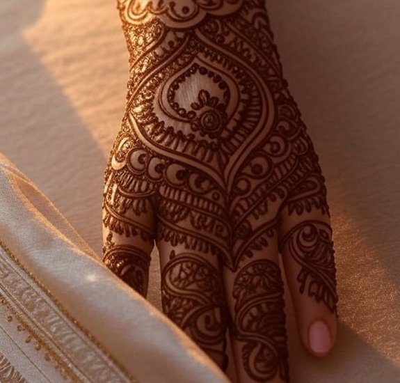 Romantic henna designs for rain