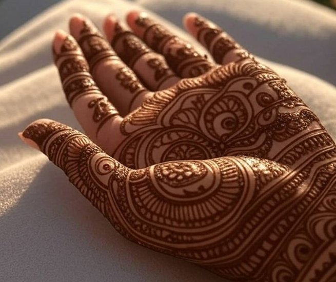 Beautiful mehndi for rainy days