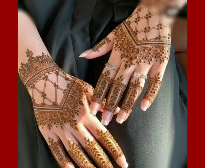 Mehndi designs for western outfits