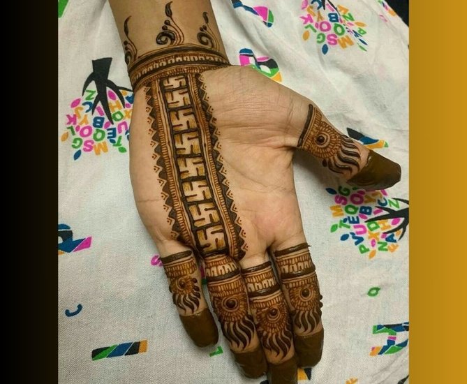 Minimal Henna Patterns for Vrat
