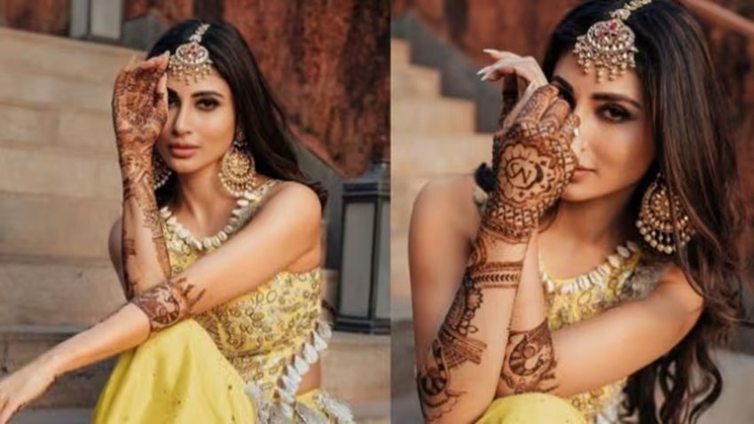 Mouni Roy Bridal Mehndi Design