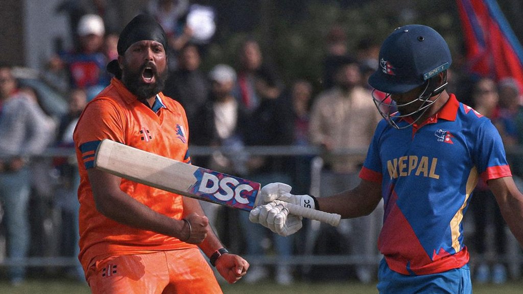 NEP vs NED T20 Scorecard, Netherlands vs Nepal, Three Super over