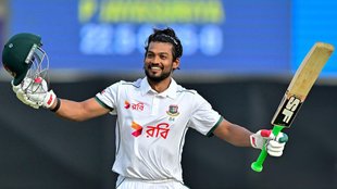 Najmul Hossain Shanto, Bangladesh cricket, Twin centuries Test match