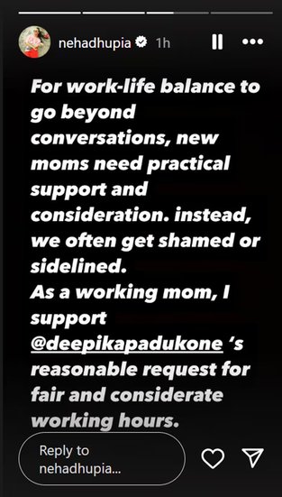 Neha Dhupia Post