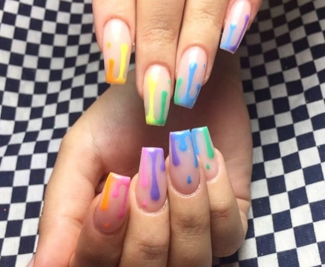 Pastel Rain Drips