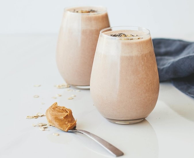 Peanut Butter Chia Seeds Smoothie