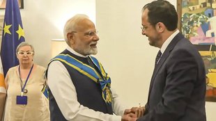 Prime Minister Modi Cyprus President, Prime Minister Modi, Cyprus President