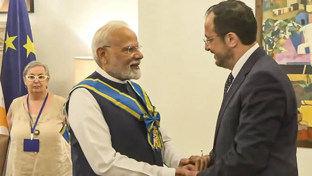 Prime Minister Modi Cyprus President, Prime Minister Modi, Cyprus President