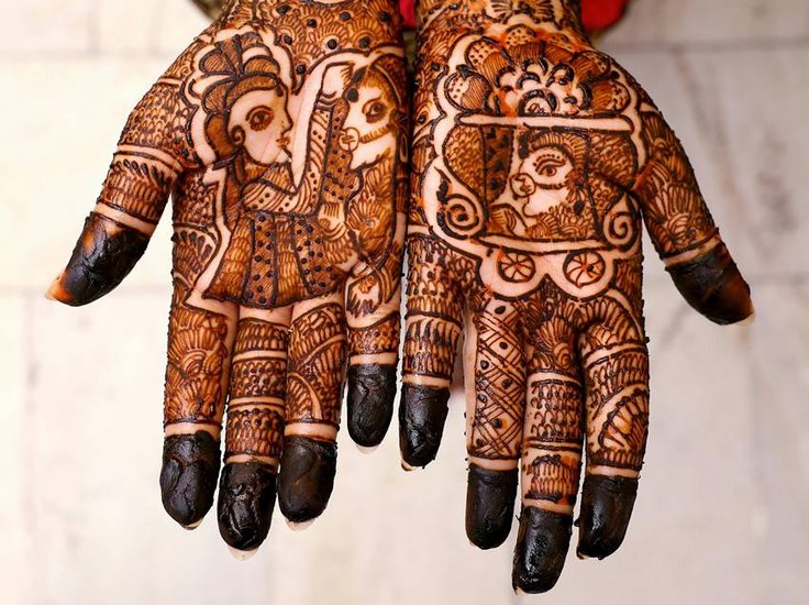 Sawan mehndi designs