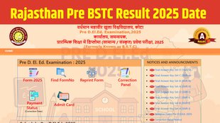 Rajasthan Pre DLED result 2025 date time, Rajasthan Pre DLED result 2025 kab aayega, Rajasthan Pre BSTC Result 2025 date