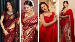 नई-नवेली दुल्हन के लिए 10 लाल रंग की बेहद सुंदर साड़ियां, रिसेप्शन से लेकर मुंह दिखाई में जिसे पहनकर लगेंगी बला की खूबसूरत