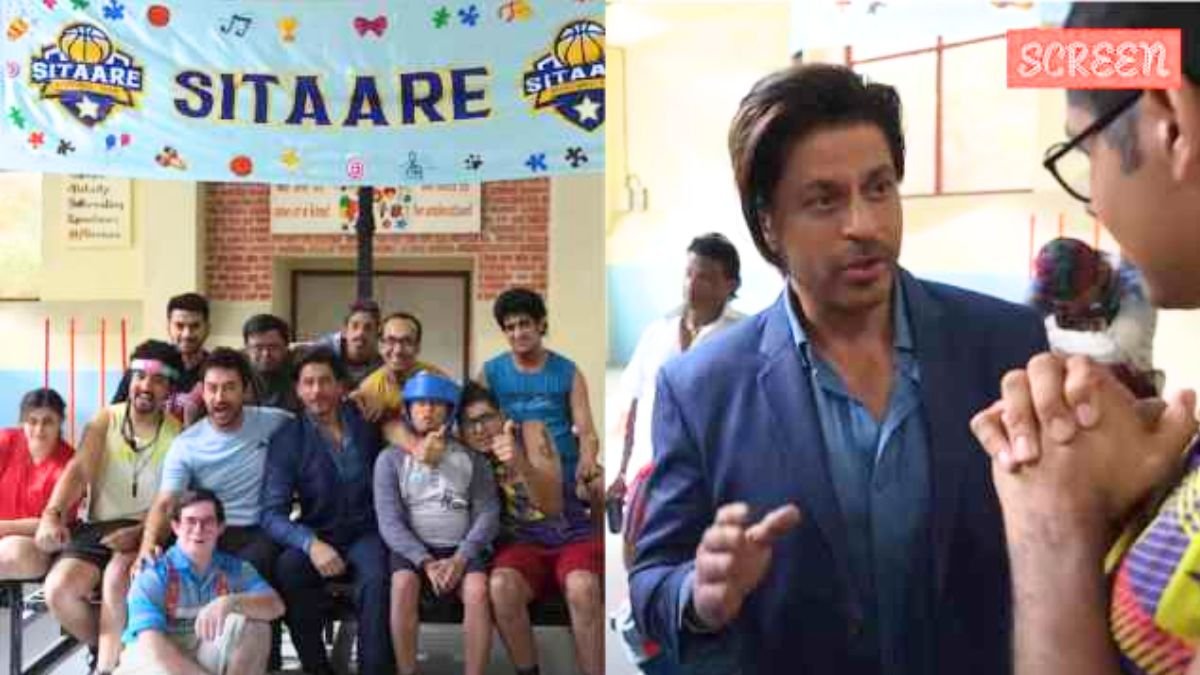 Srk, shahrukh at sitare jameen par set