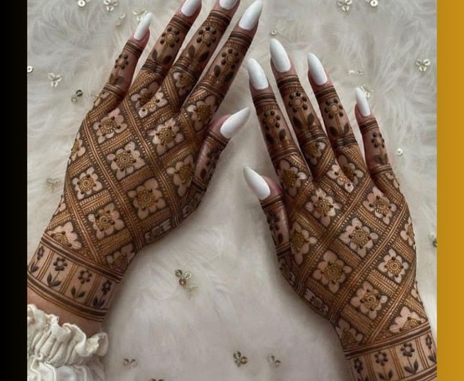 Simple Mehndi Patterns for Yogini Ekadashi
