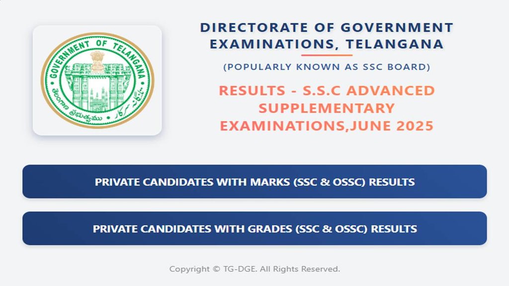 Telangana SUPPLEMENTARY Exam result, Telangana SUPPLEMENTARY Exam result,
