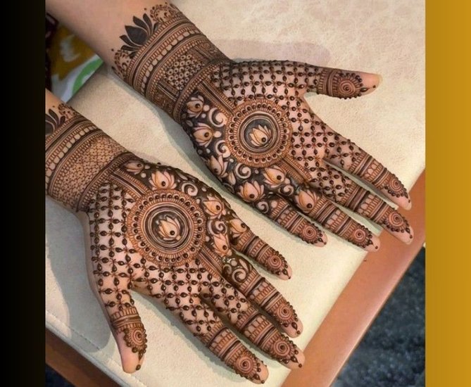 Traditional Mehndi for Ekadashi