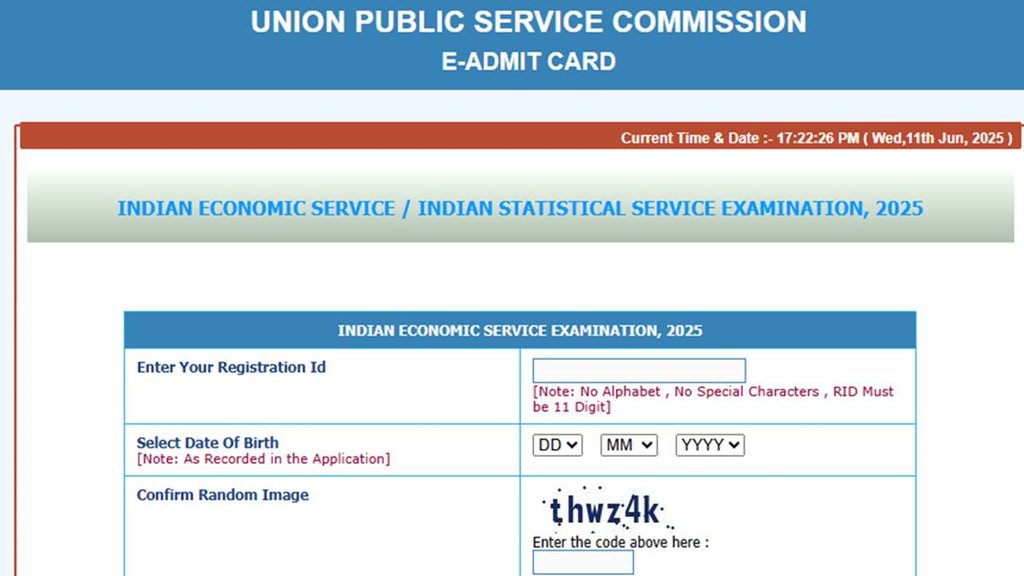 upsc ies admit card out, upsc.gov.in