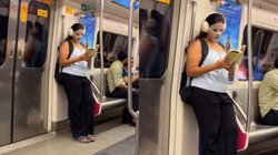 मेट्रो में सफर के दौरान युवती ने किया कुछ ऐसा जिसे देख दंग रह गए दूसरे यात्री, Viral Video देख यूजर्स बोले – कम से कम…