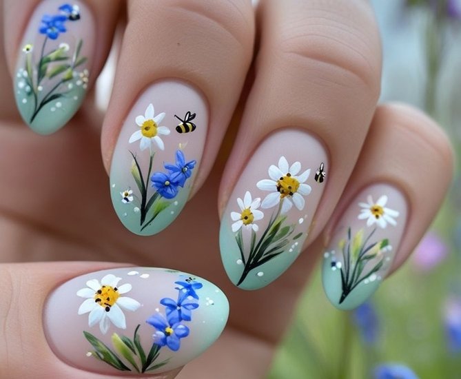 Wildflowers in the Rain