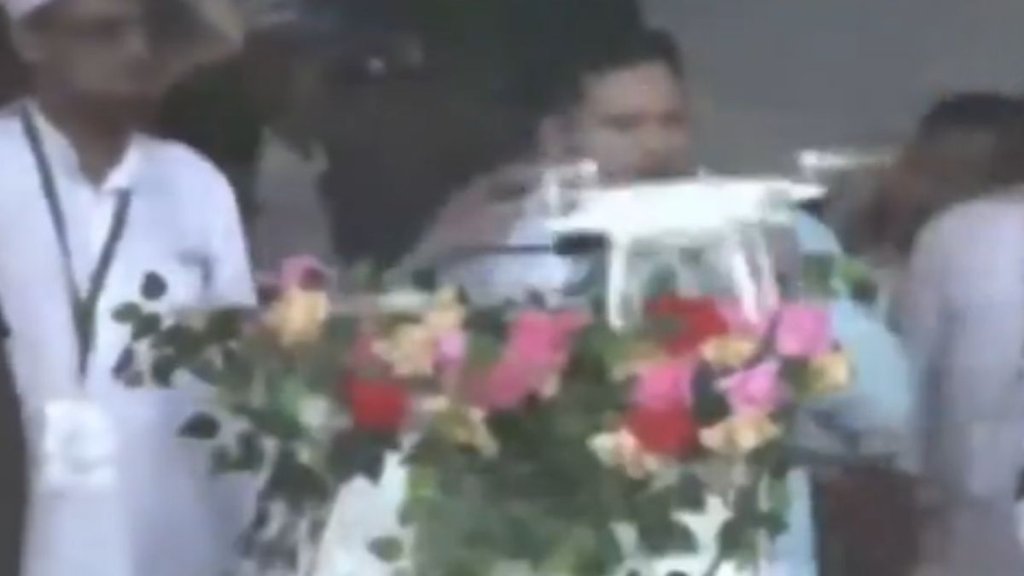 Tejashwi Yadav, drone crash, Gandhi Maidan