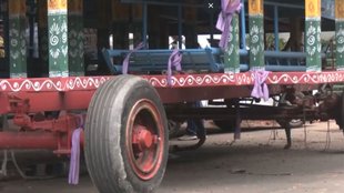 Sukhoi tyres for chariot,Lord Jagannath chariot Kolkata,