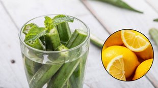 Okra water benefits, lemon juice health benefits, home remedies, natural detox drink, healthy morning routine, improve skin health