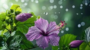 take care of plants, rainy season
