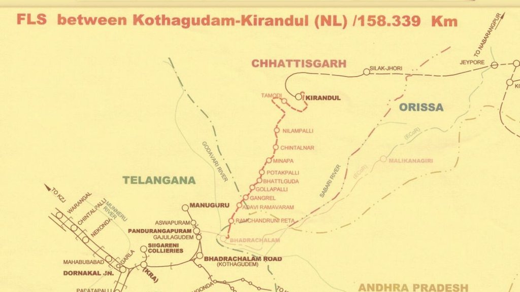 railway line, naxal, chattisgarh