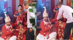 दुल्हन की मांग भर रहा था दूल्हा, तभी दादा-जी ने किया कुछ ऐसा, भड़क गई दुल्हनिया और फिर…, Viral Video देख छूट जाएगी हंसी