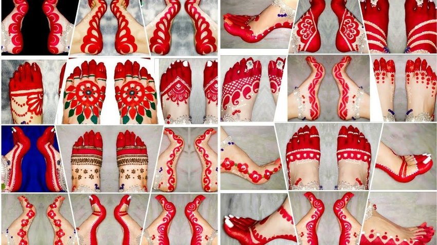 alta design bengali feet simple
