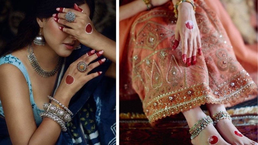Alta design For Bridal Hands & Feet