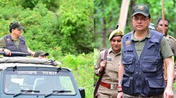 कार्बेट नेशनल पार्क में सीएम धामी ने किया जंगल सफारी का अनुभव