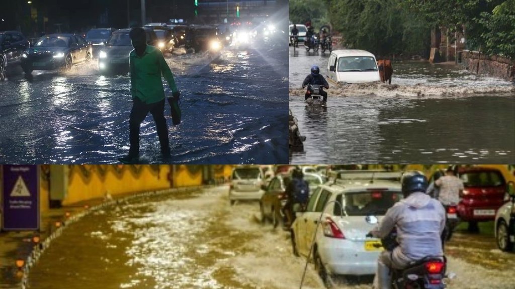 Delhi rain 2025, monsoon flood Delhi, civic failure
