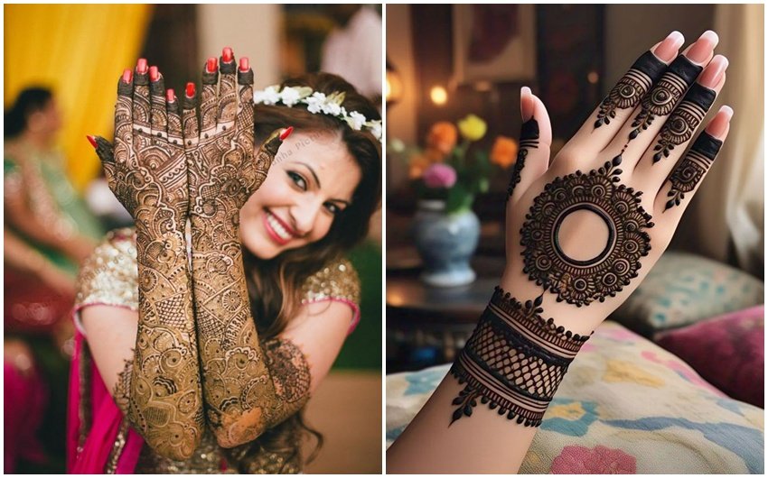 Sawan mehndi for newlywed bride