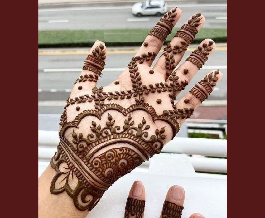 Easy Mehndi designs for Sawan