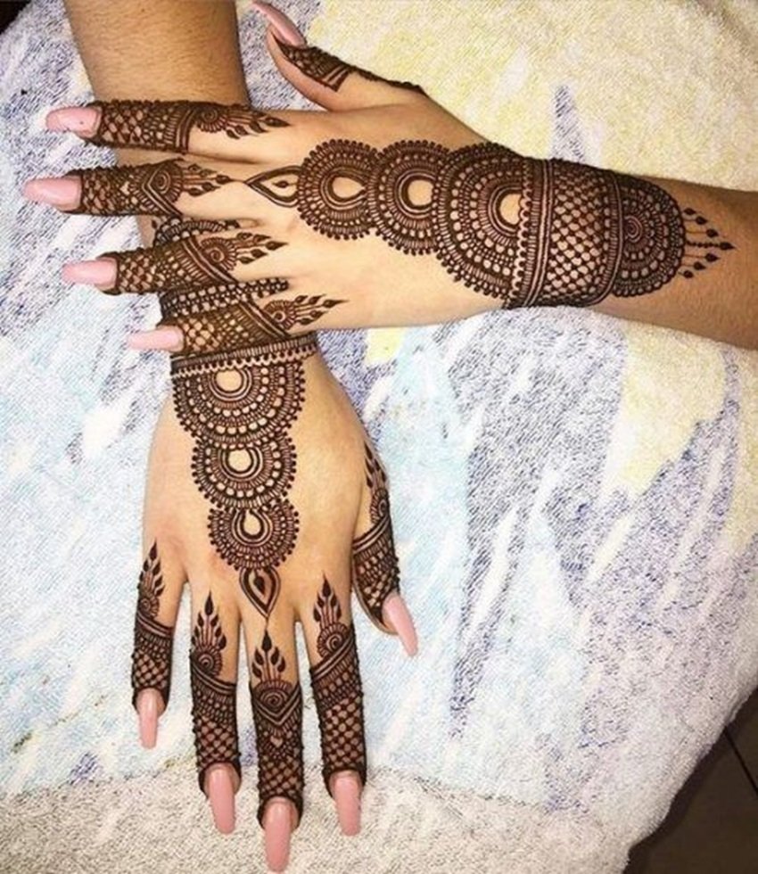 Full hand Mehndi designs for festivals