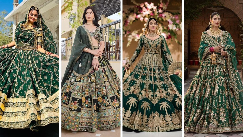 Green Lehenga Design for Hariyali Teej, Hariyali Teej Lehenga Design, Hariyali Teej Green Lehenga Design