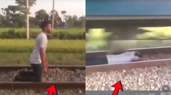 रील के चक्कर में दांव पर लगाई जिंदगी, रेल की पटरियों पर लेट गया शख्स, सीटी बजाती आई तेज रफ्तार ट्रेन और…, Viral Video देख यूजर्स दंग
