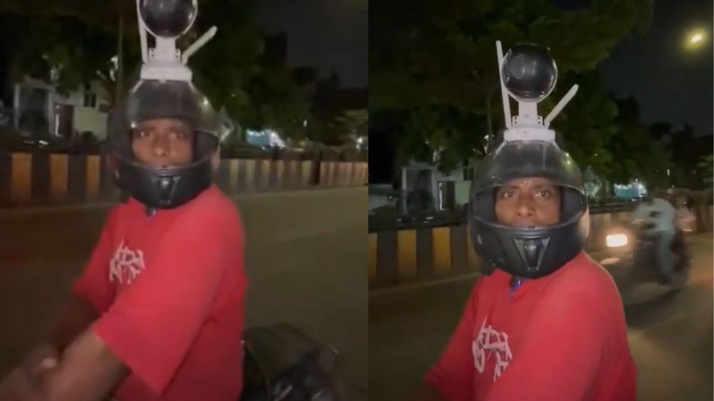 Indore Helmet Man| Indore News| Indore Viral Video