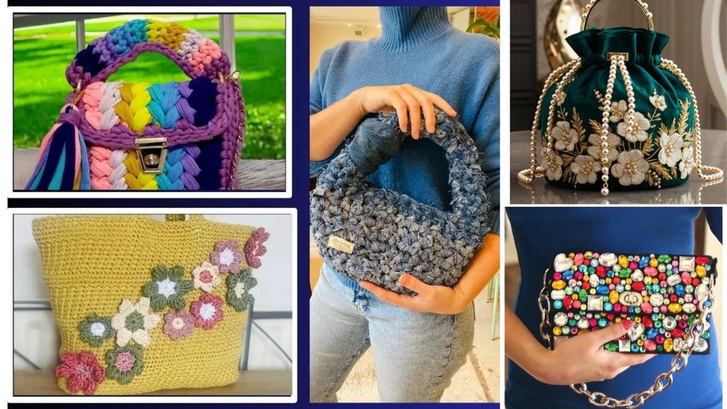 Old purse reuse ideas | Janiye purane bag ko kaise sajaye | Handbag decoration ideas