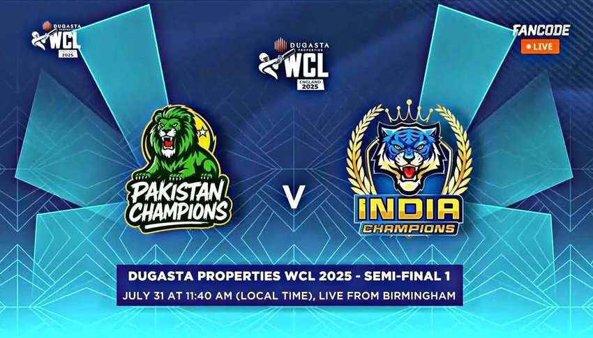 World Championship of Legends 2025, World Championship of Legends, India Champions vs West Indies Champions