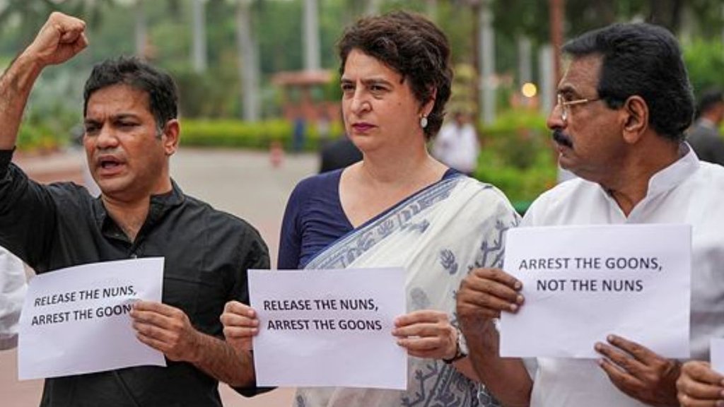 Kerala nuns arrest, Kerala nuns religious conversion allegations, human trafficking, Chhattisgarh nun arrest