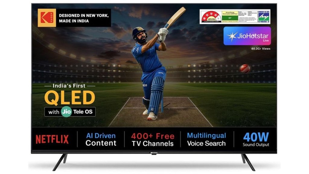 kodak smart tV, Kodak QLED TV Price, Kodak QLED TV Launch