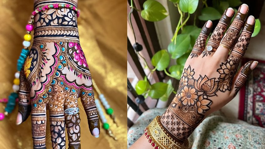 Simple Mehndi Design, mehndi design on whatsapp, sawan mehndi designs