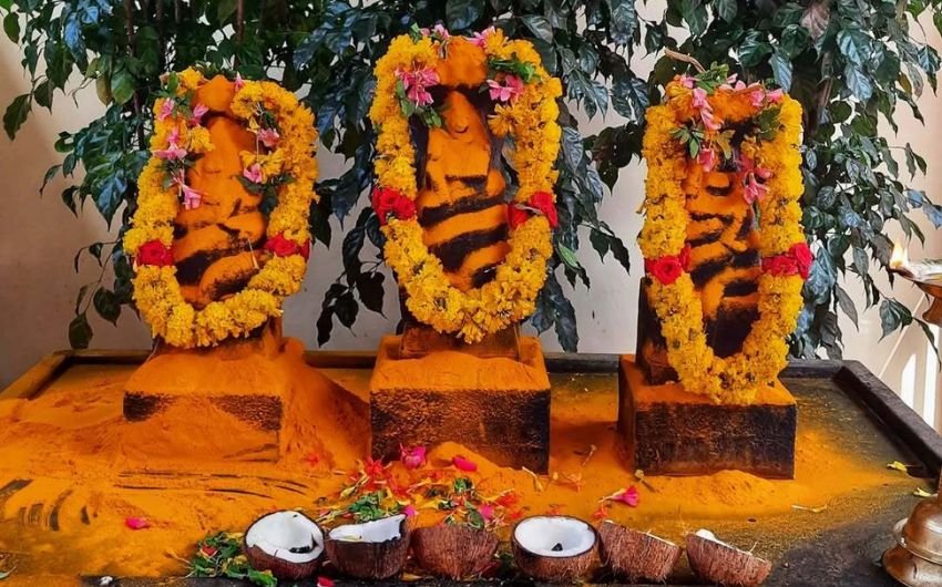 temple with 100000 snake idols