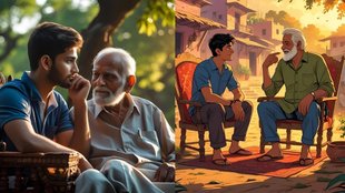 Dunia mere aage, elderly wisdom, Indian family values