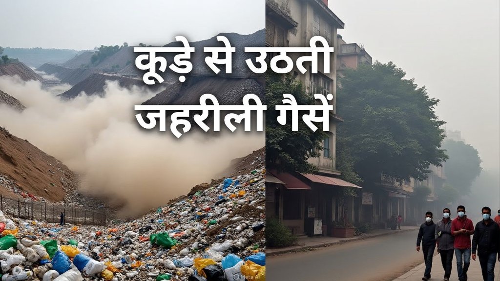Delhi waste crisis, methane gas, landfill pollution, Blog