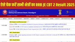 RRB JE CBT 2 Result 2025 Out: आरआरबी जेई सीबीटी 2 परिणाम 2025 सभी क्षेत्रों के लिए rrbcdg.gov.in पर जारी, Direct Link से ऐसे करें चेक