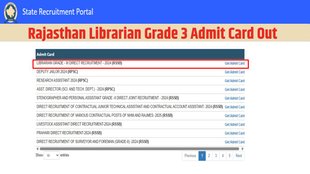 Rajasthan Librarian Admit Card Out, Rajasthan Librarian Vacancy 2025, Rajasthan Admit Card, recruitment.rajasthan.gov.in